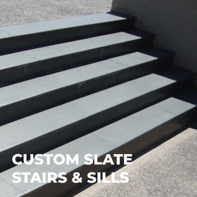 brazilian custom quality natural slate stairs & sills